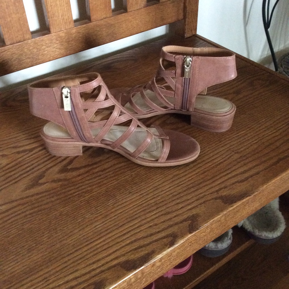 Sandals genuine leather size 8 worn once